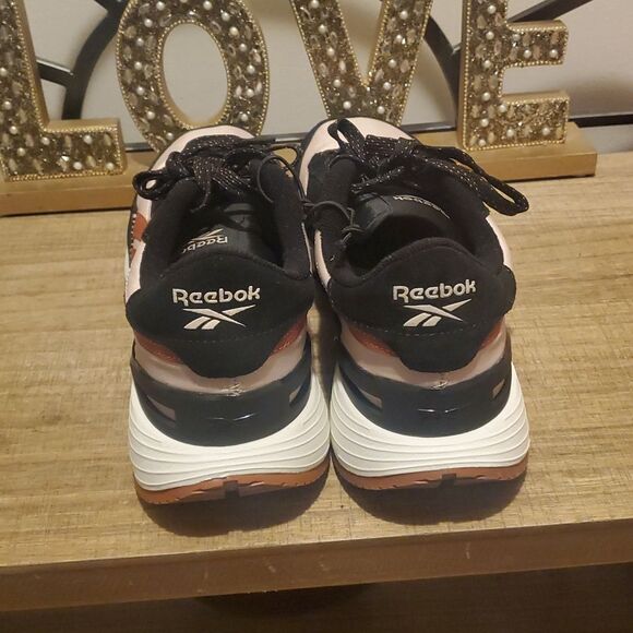 Reebok Classic Black Tan Suede Leather Legacy AZ Men\'s Retro Sneakers Sz 10 US main image 5